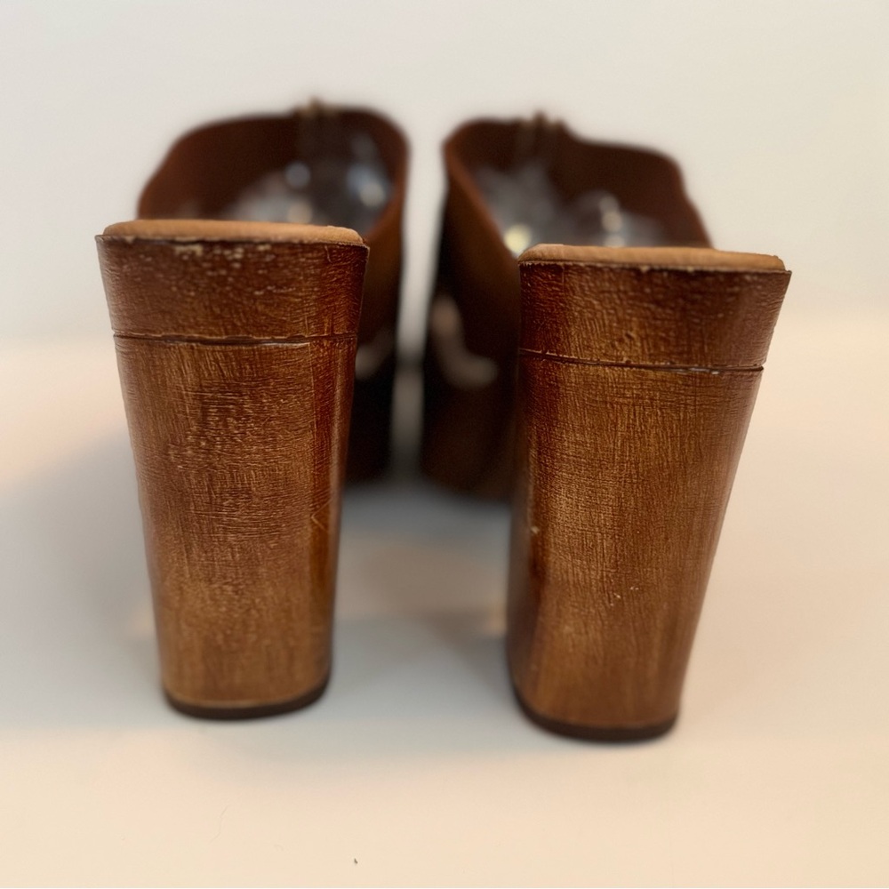 Steve Madden Brown Platform Mules - Picture 6 of 13